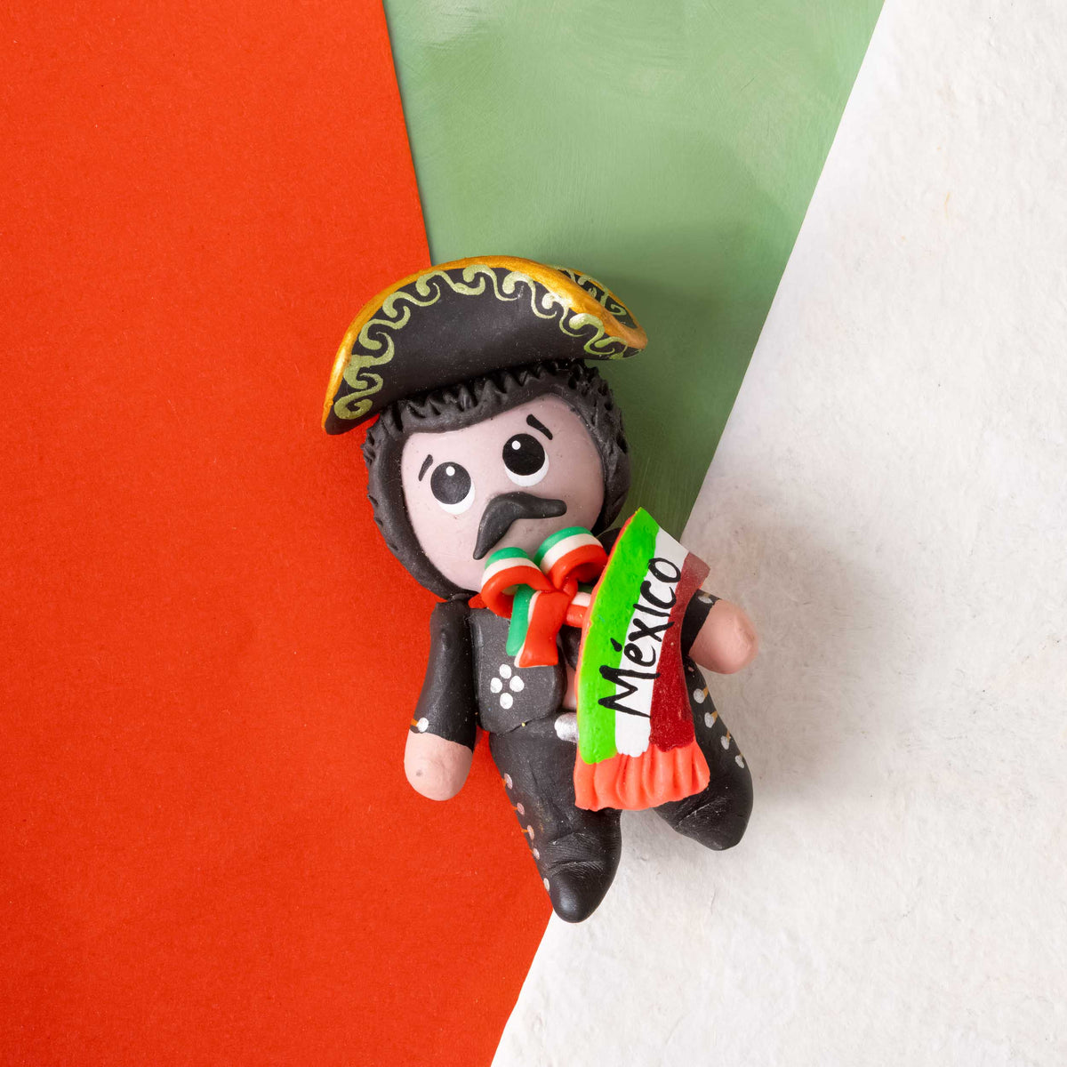 Cold Porcelain Clay Mariachi Magnet
