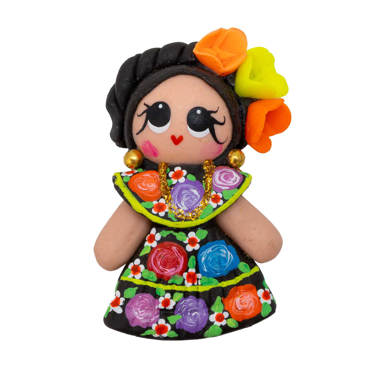 Cold Porcelain Clay Traditional Dresses Magnet