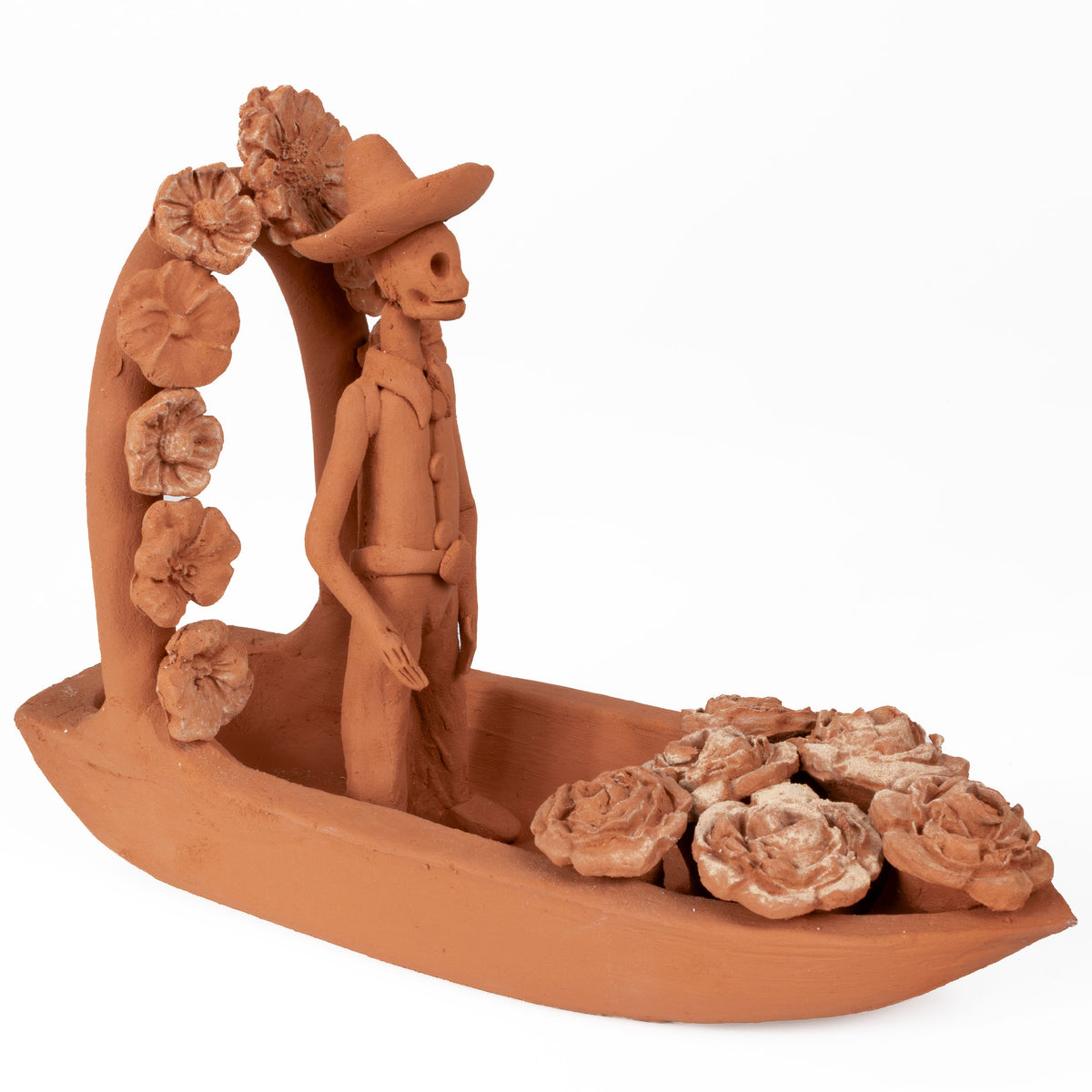 Catrina Clay Trajineras Sculptures