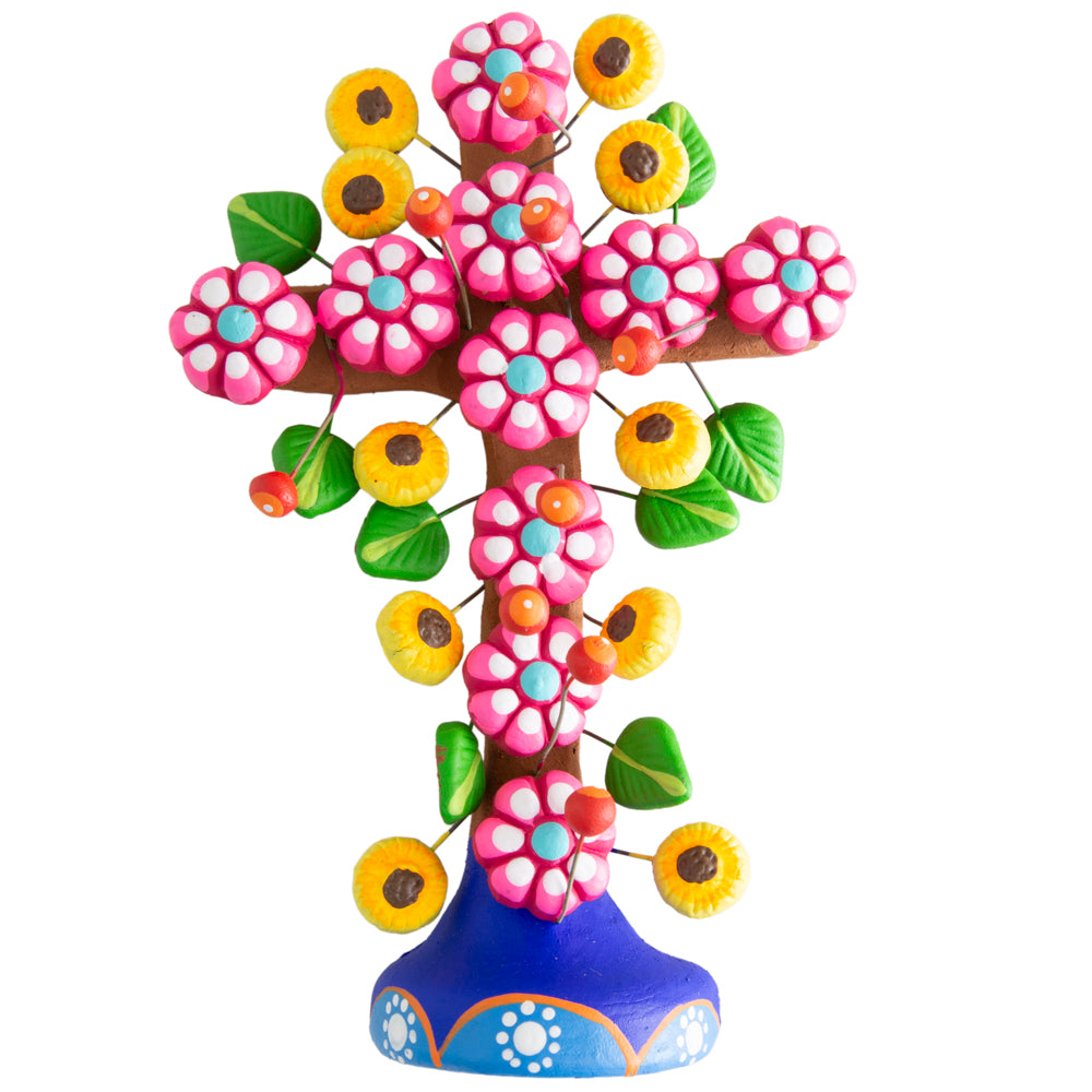 Tree of Life Clay Wall Cross