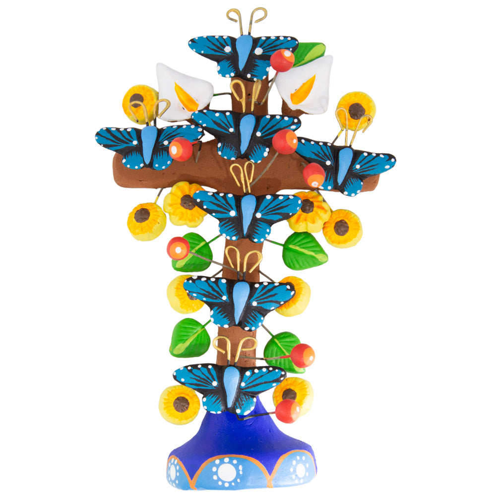 Tree of Life Clay Wall Cross