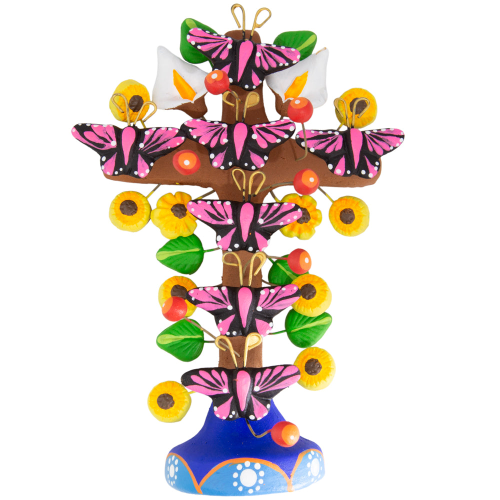 Tree of Life Clay Wall Cross