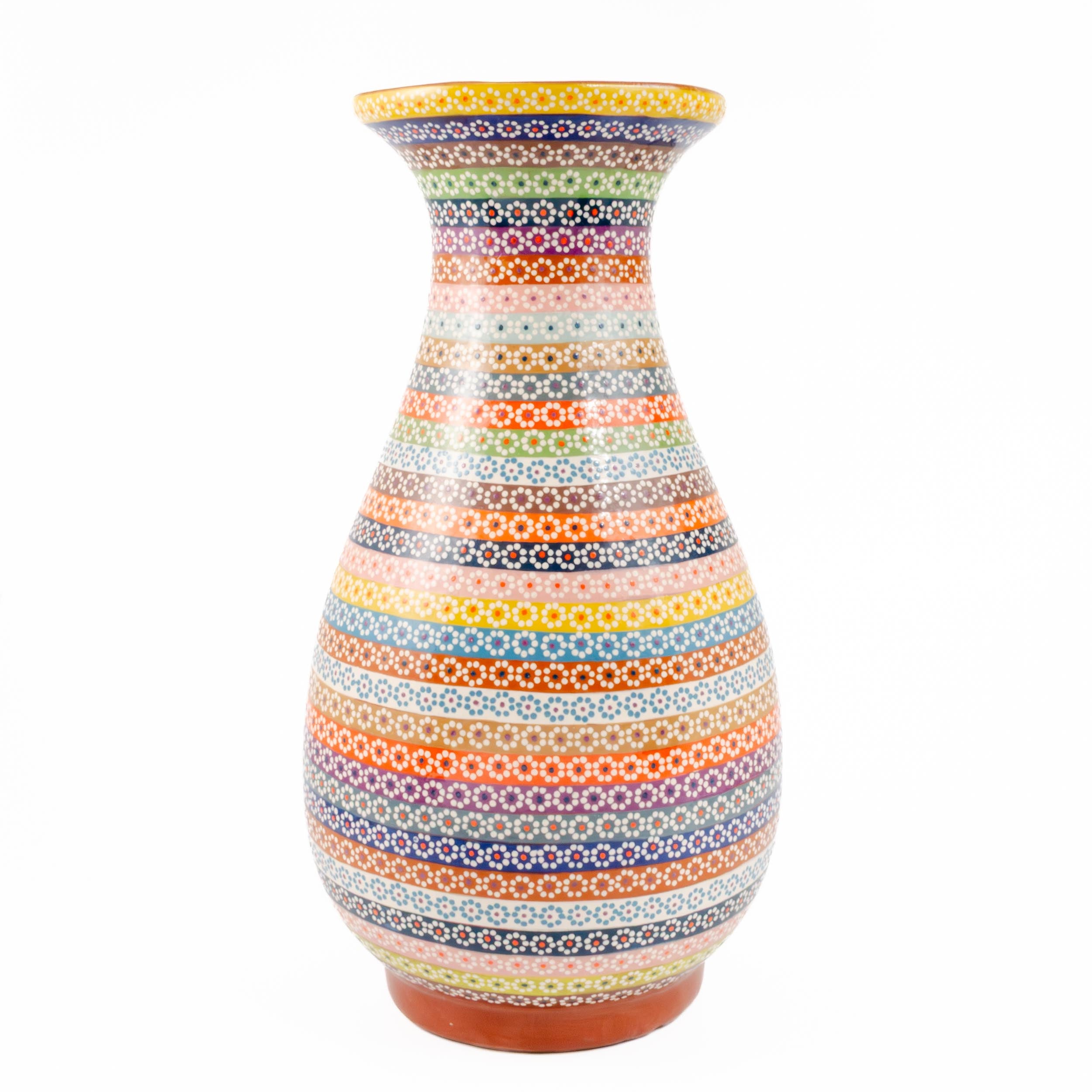 Capula Clay Decorative Bottle Neck Vase