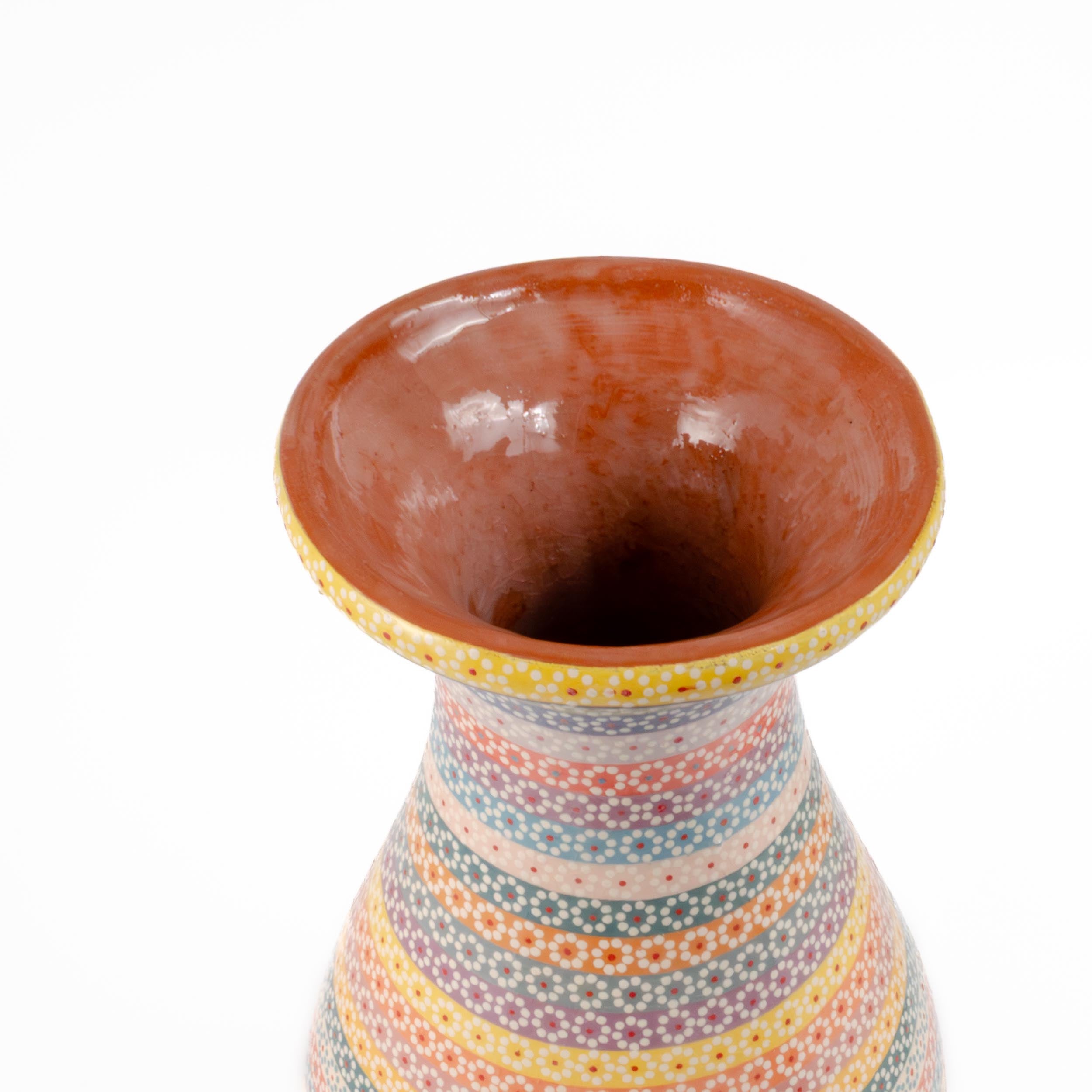 Capula Clay Decorative Bottle Neck Vase