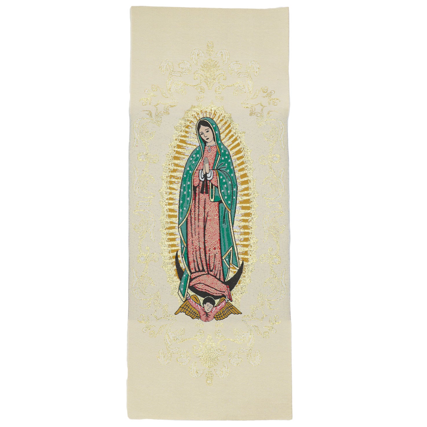 Virgen de Guadalupe Embroidered Tapestry | Lolo Mexican Mercadito