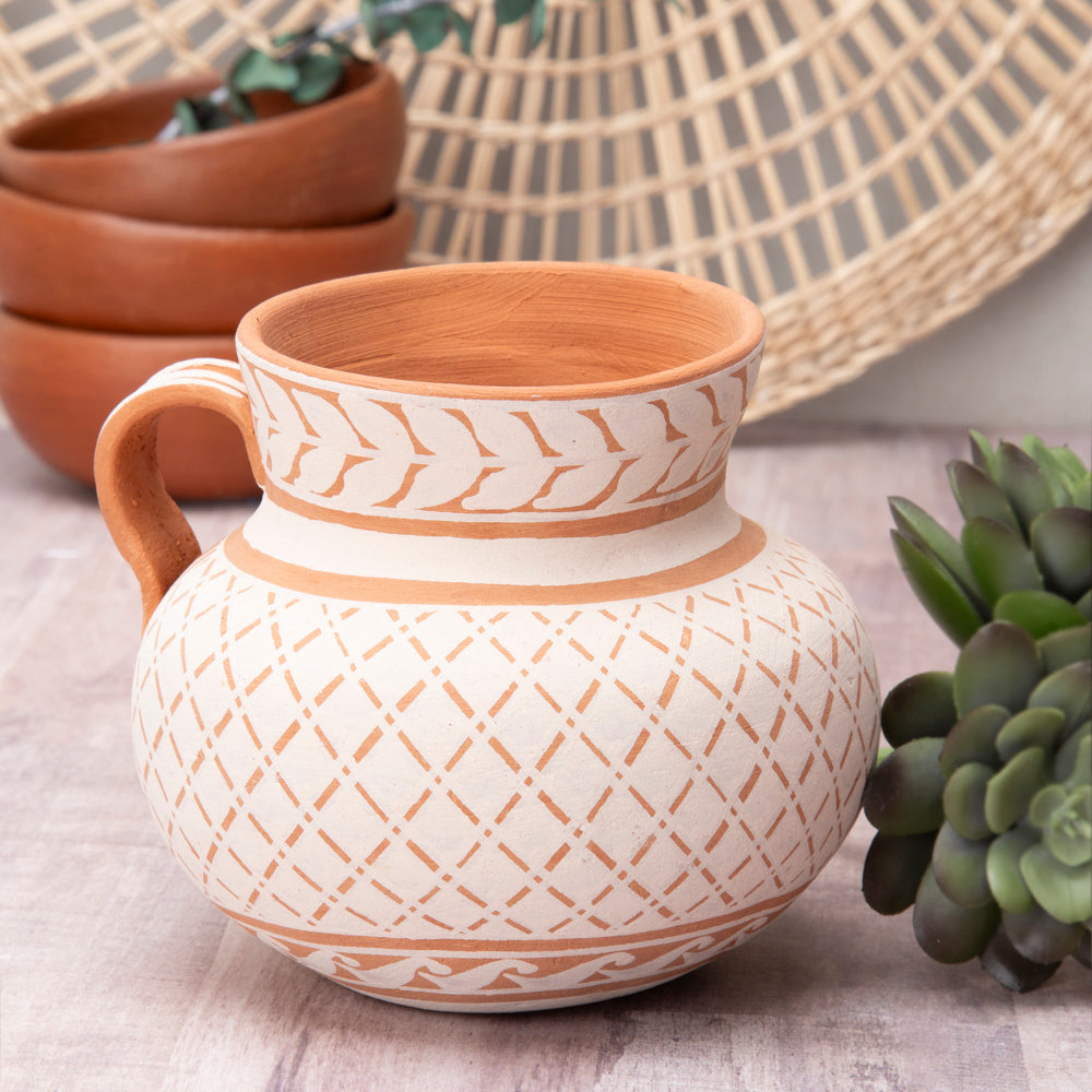 Patamban Decorative Clay Jarrito Mug