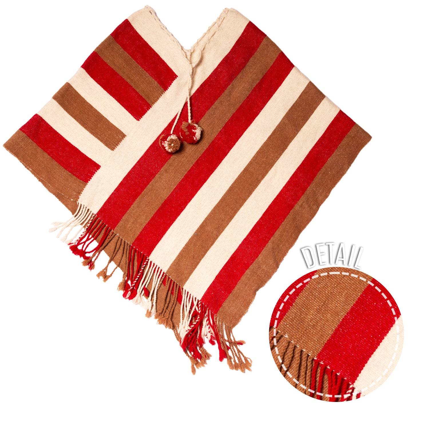 Naturally Dyed Wool Quexquemitl | Lolo Mercadito