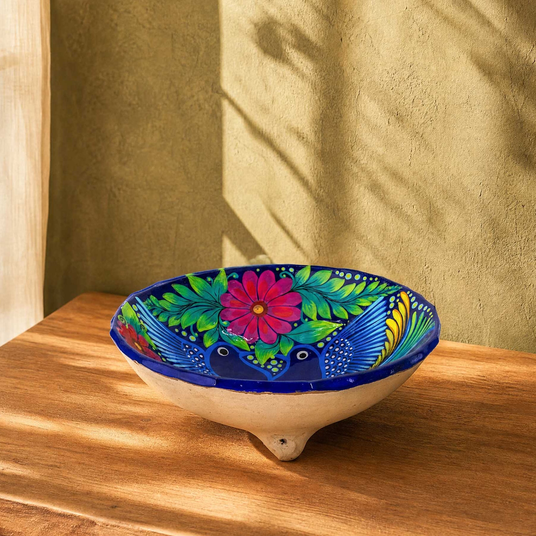 Xalitla Clay Pedestal Fruit Bowl