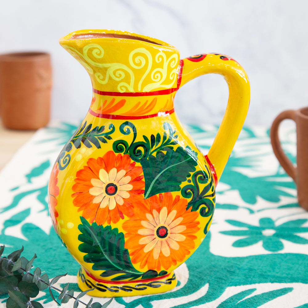 Cempasúchil Lolo Edition Xalitla Clay Pitcher