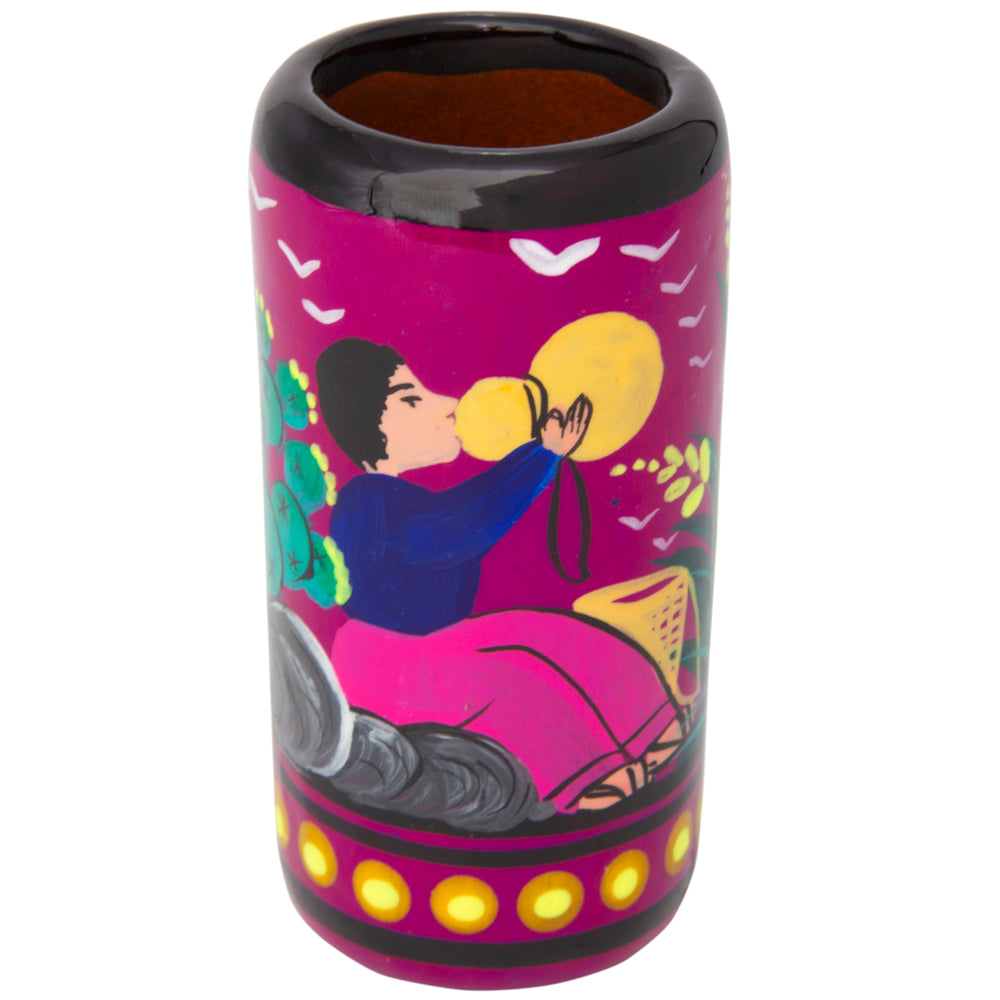 Xalitla Hand-Painted Tall Shot Glass