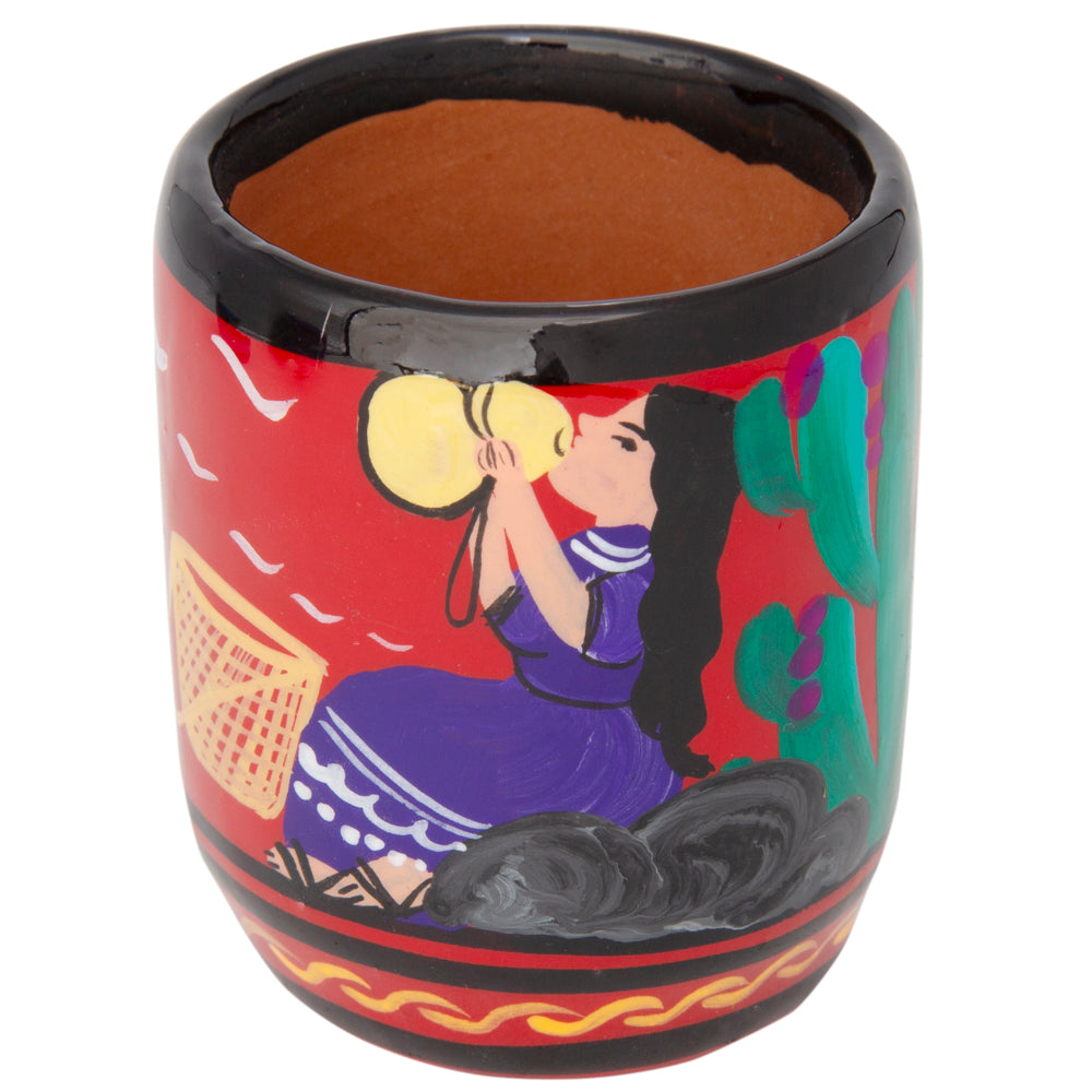Xalitla Hand-Painted Small Shot Glass/Tea Cups