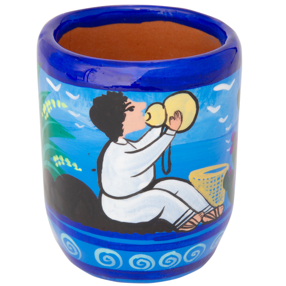 Xalitla Hand-Painted Small Shot Glass/Tea Cups