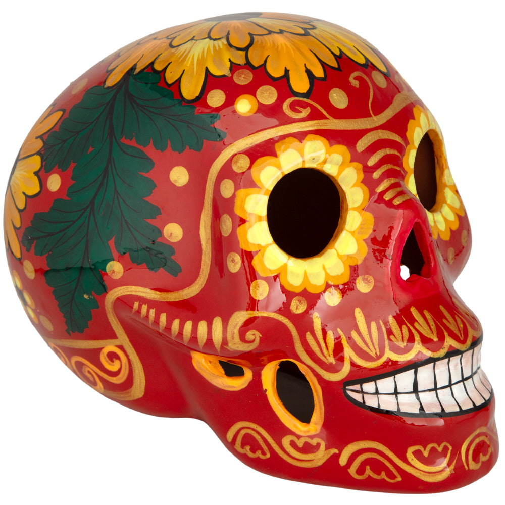 Cempasúchil Lolo Edition Xalitla Clay Sugar Skull