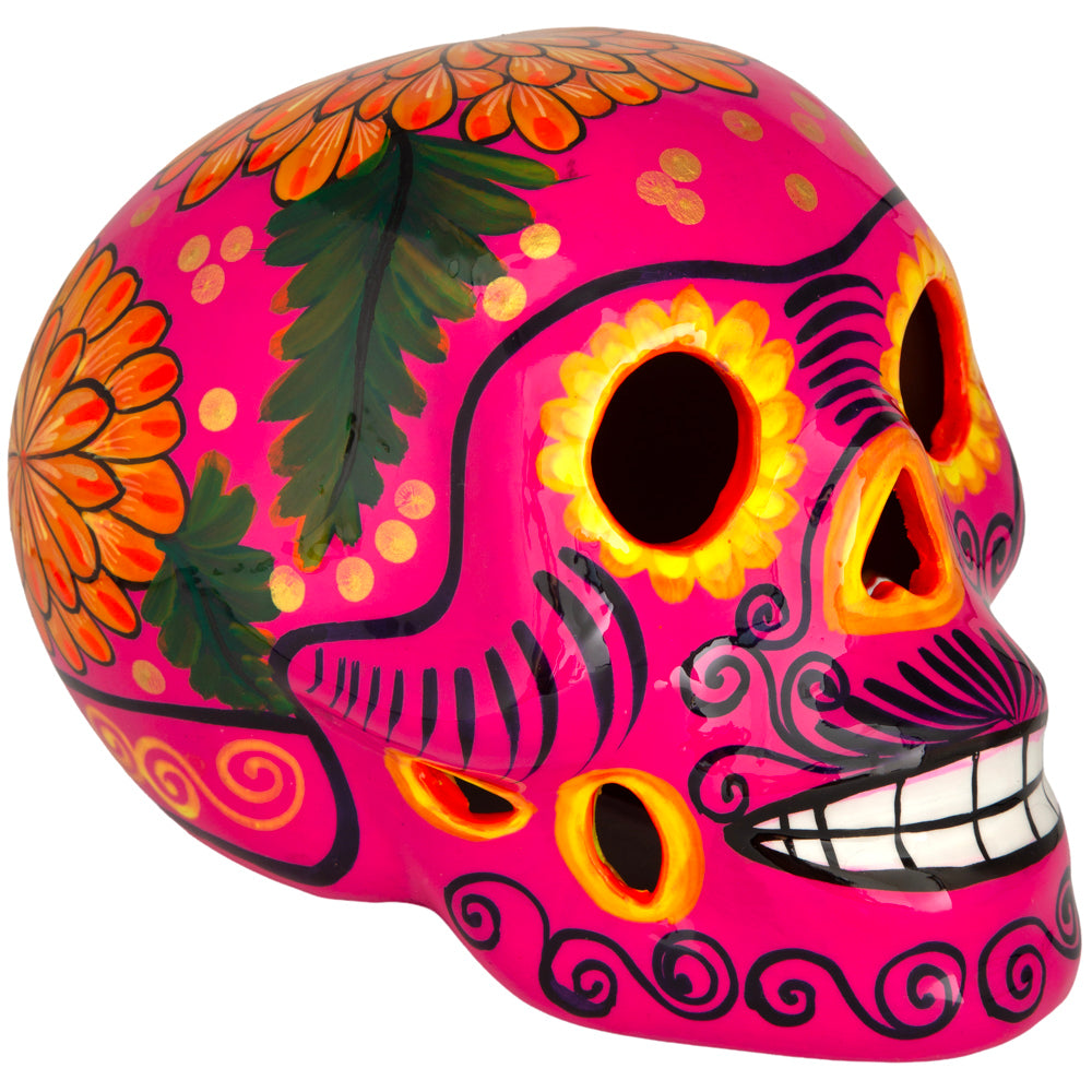 Cempasúchil Lolo Edition Xalitla Clay Sugar Skull