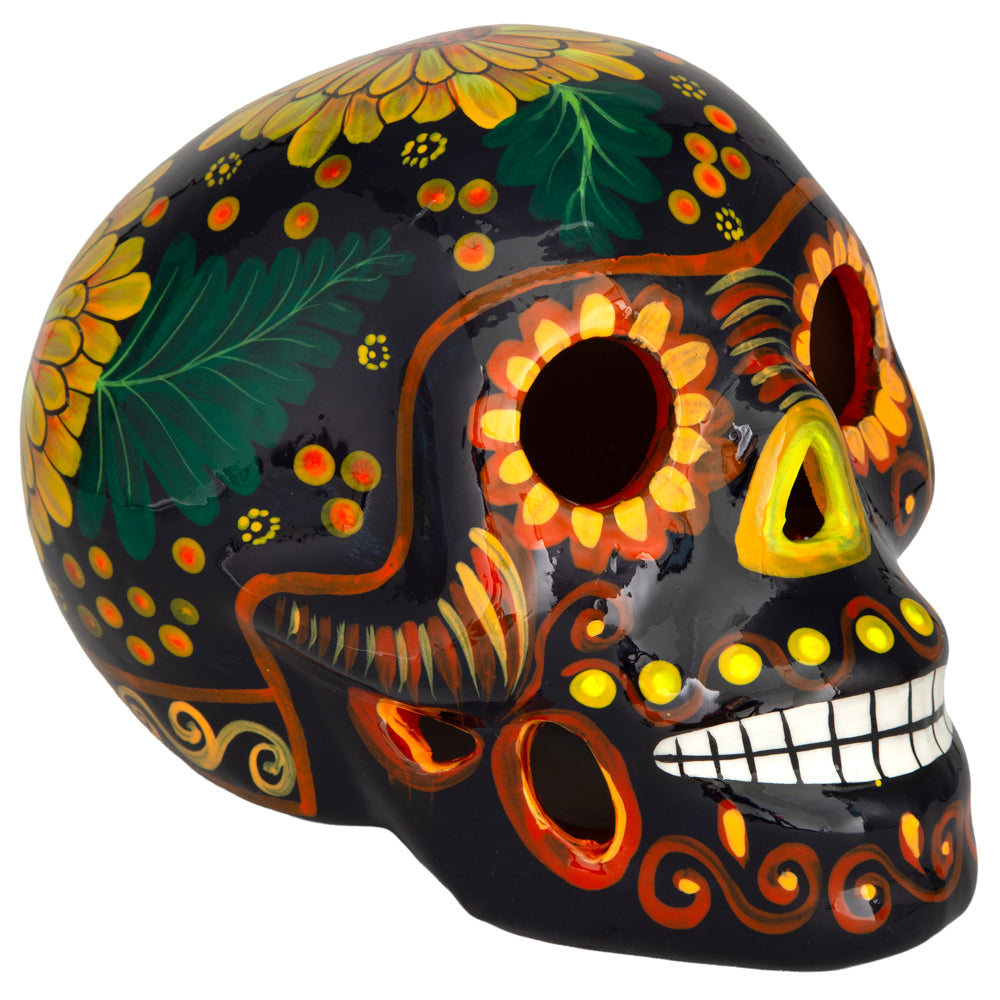 Cempasúchil Lolo Edition Xalitla Clay Sugar Skull