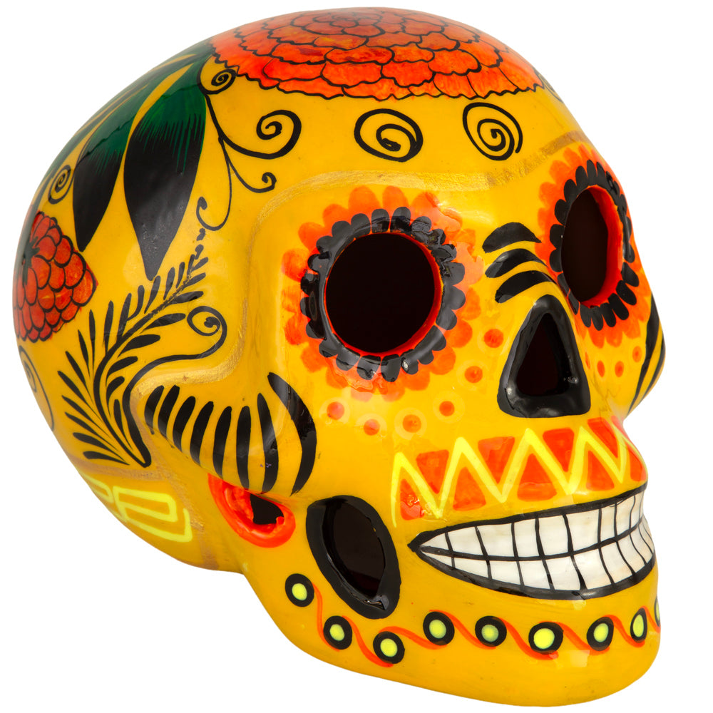 Cempasúchil Lolo Edition Xalitla Clay Sugar Skull