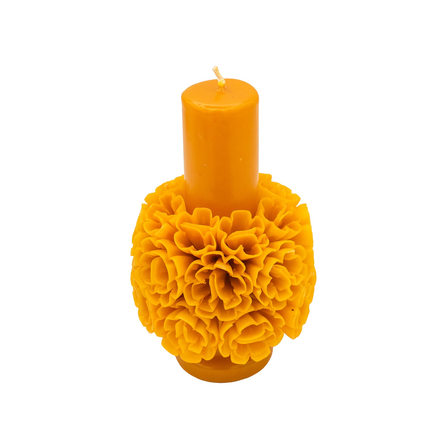 Flores de Teotitlán Pillar Candle