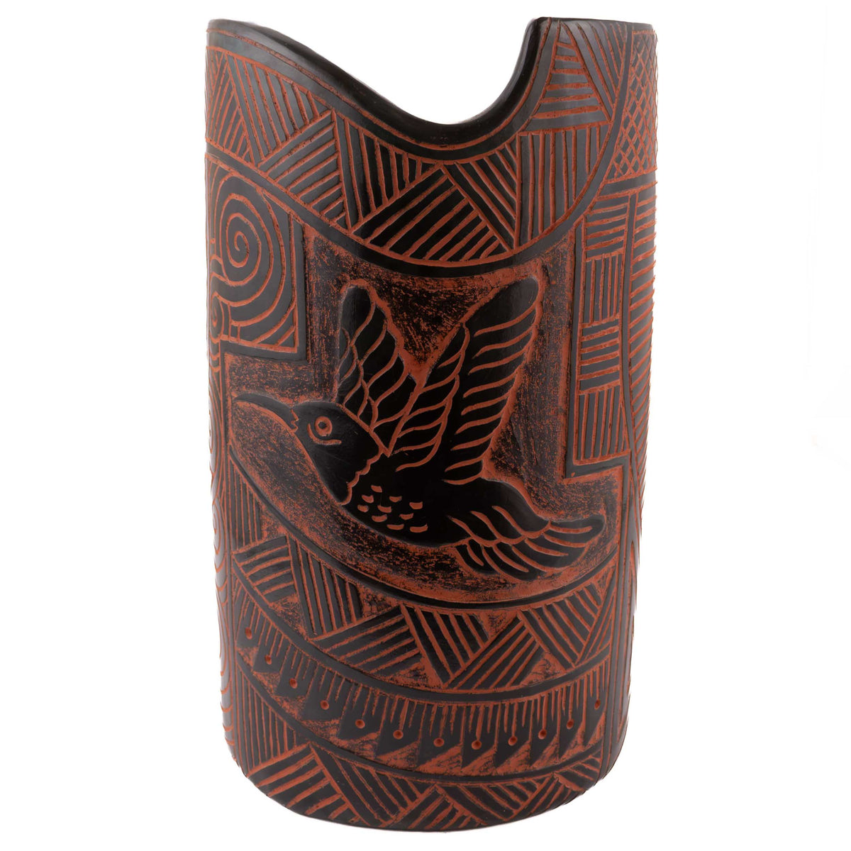 Zinapécuaro Hand-Sculpted Pollinators Vase