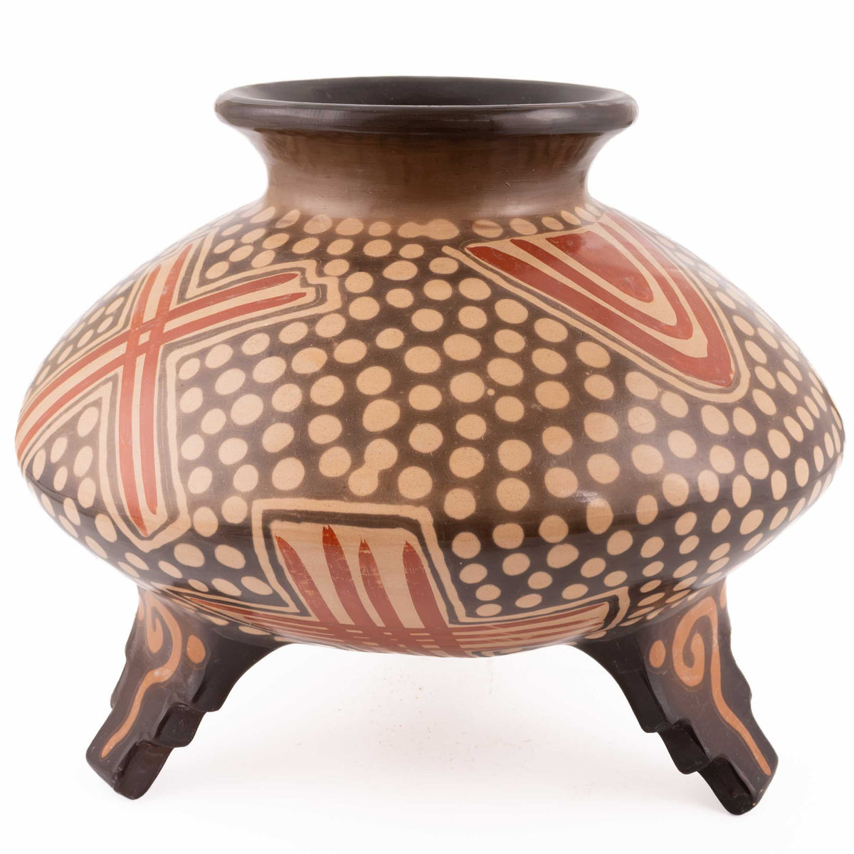 Zinapécuaro Aire Hand-Painted Ceramic Vase