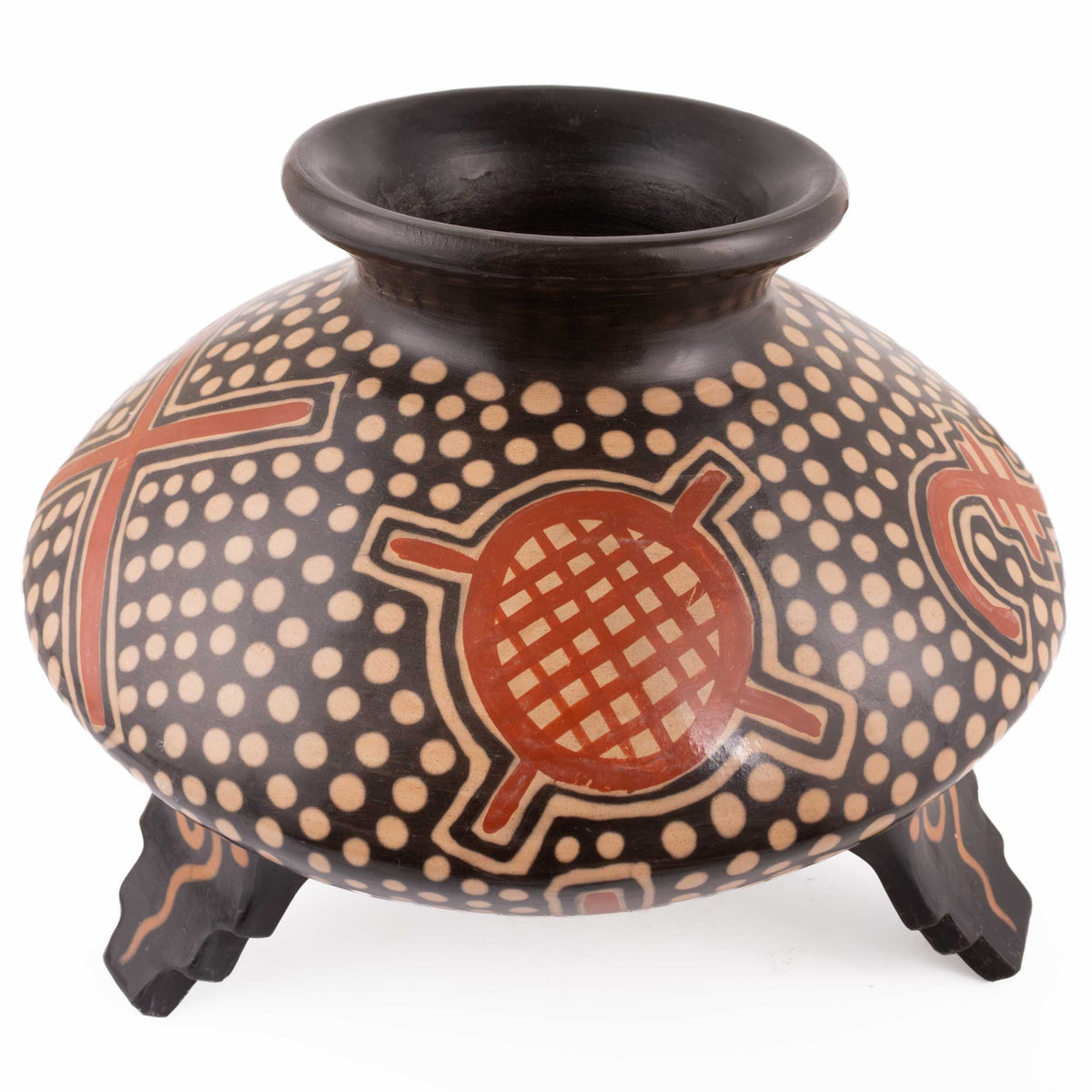 Zinapécuaro Aire Hand-Painted Ceramic Vase