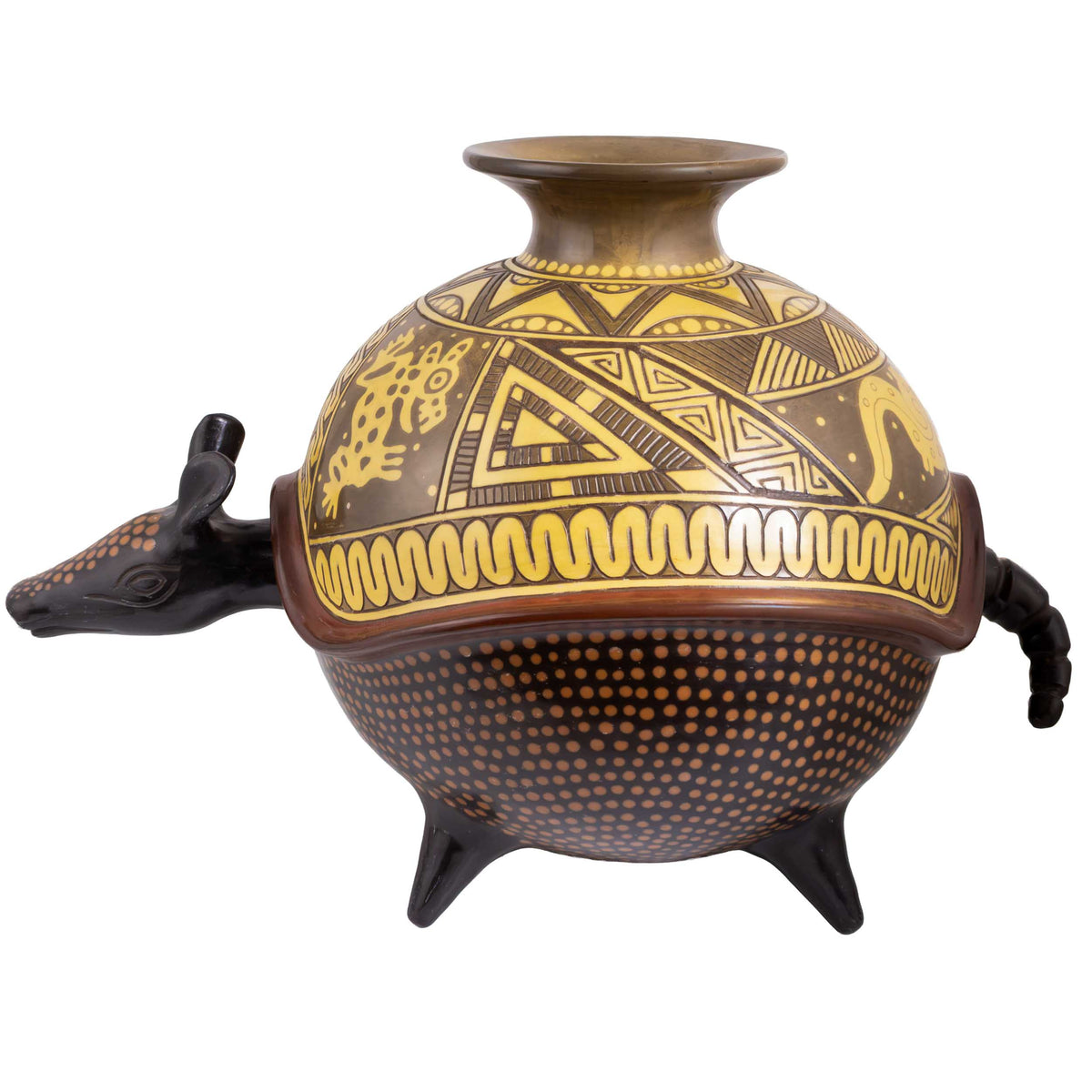 Zinapécuaro Armadillo Sculptural Vase