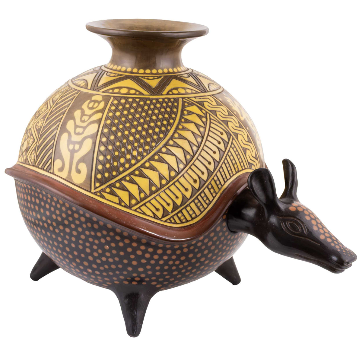 Zinapécuaro Armadillo Sculptural Vase