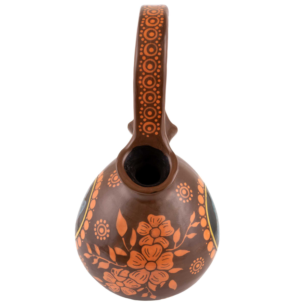 Zinapécuaro Ollitas de Matrimonio Floral Butterfly Ceramic Vases