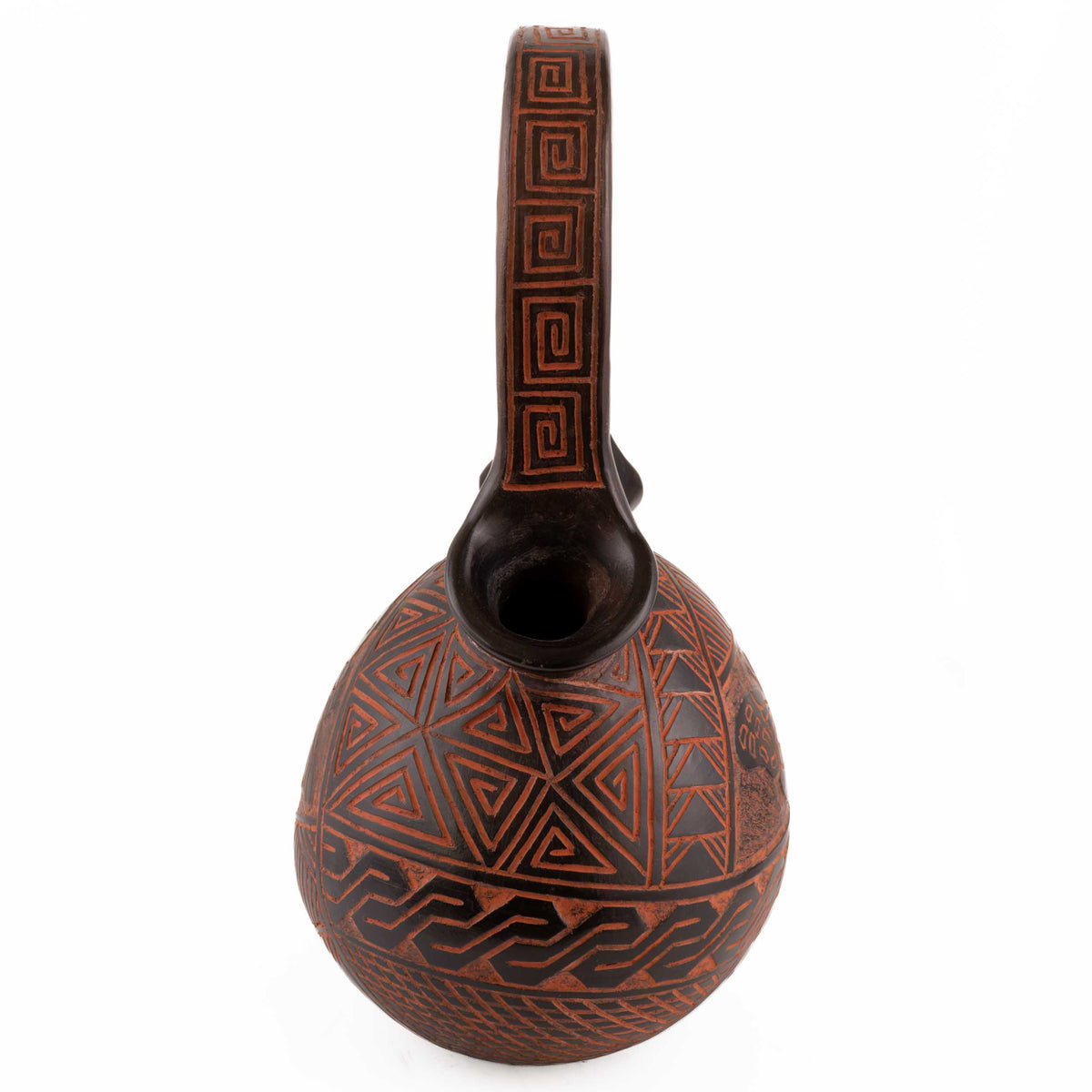 Zinapécuaro Hand-Carved Ollita de Matrimonio Ceramic Vases