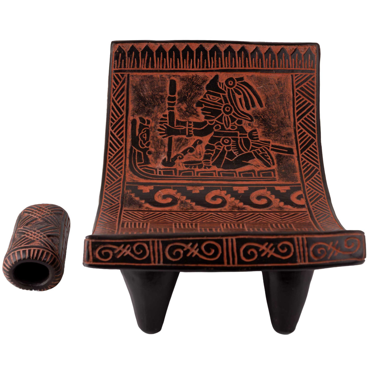 Zinapécuaro Cielo y Tierra Large Metate and Pestle Sculpture