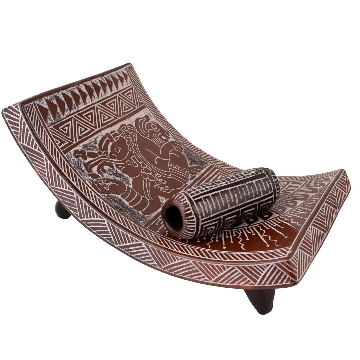 Zinapécuaro Cielo y Tierra Large Metate and Pestle Sculpture