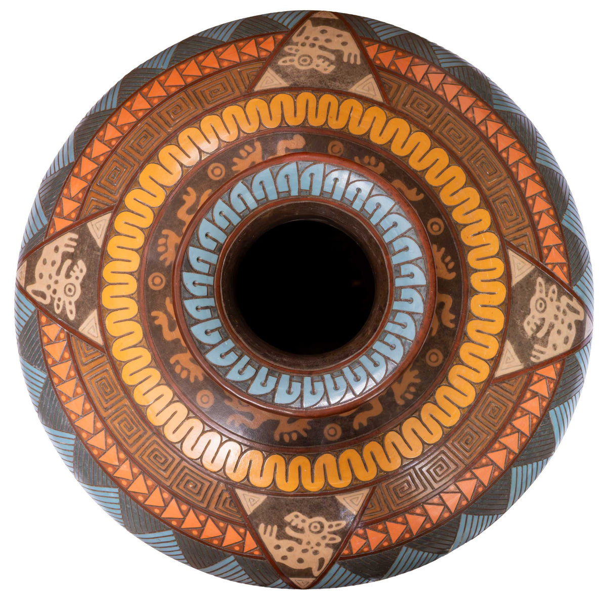 Zinapécuaro Voices in Rhythm Luneta Ceramic Vase