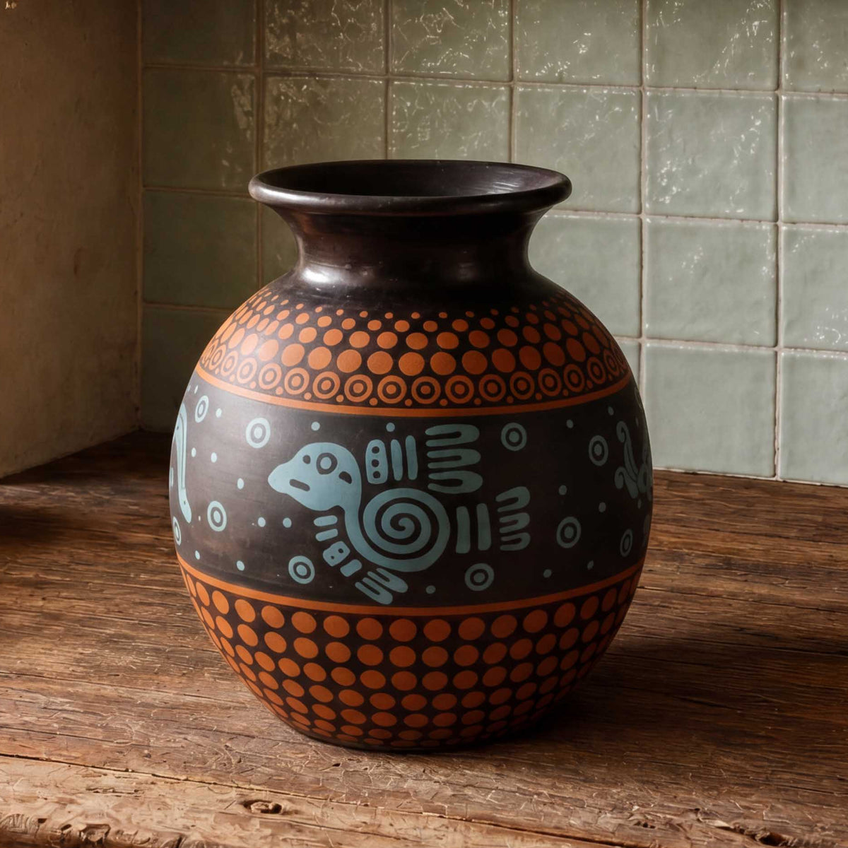 Zinapécuaro Ceramic Cantaro Vase