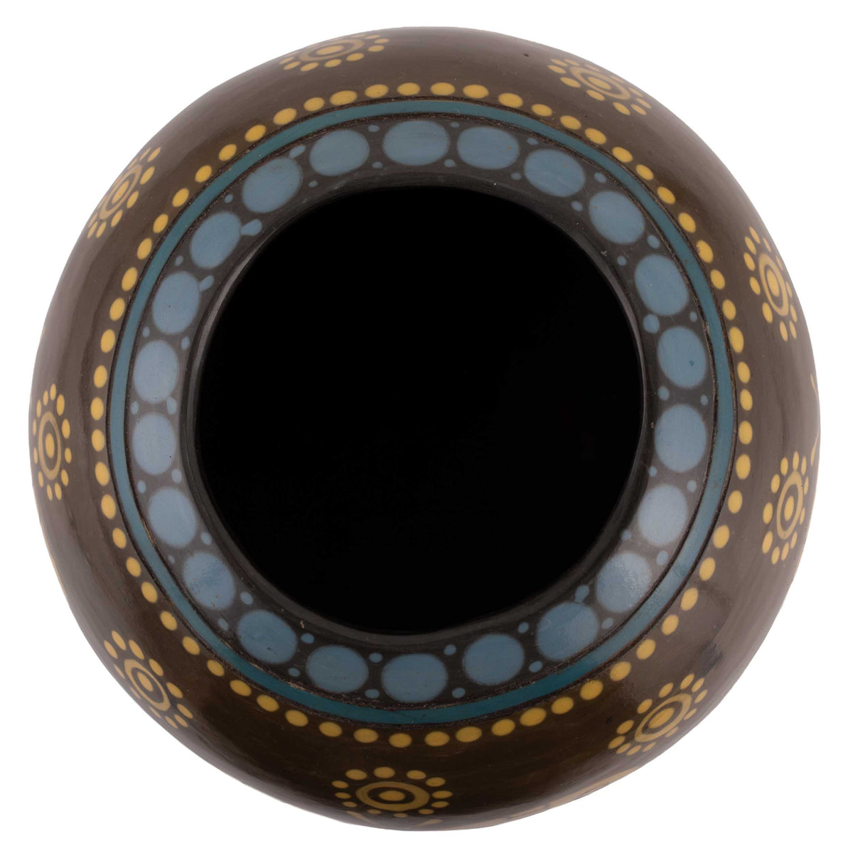 Zinapécuaro Volar Hand-Painted Ceramic Vase