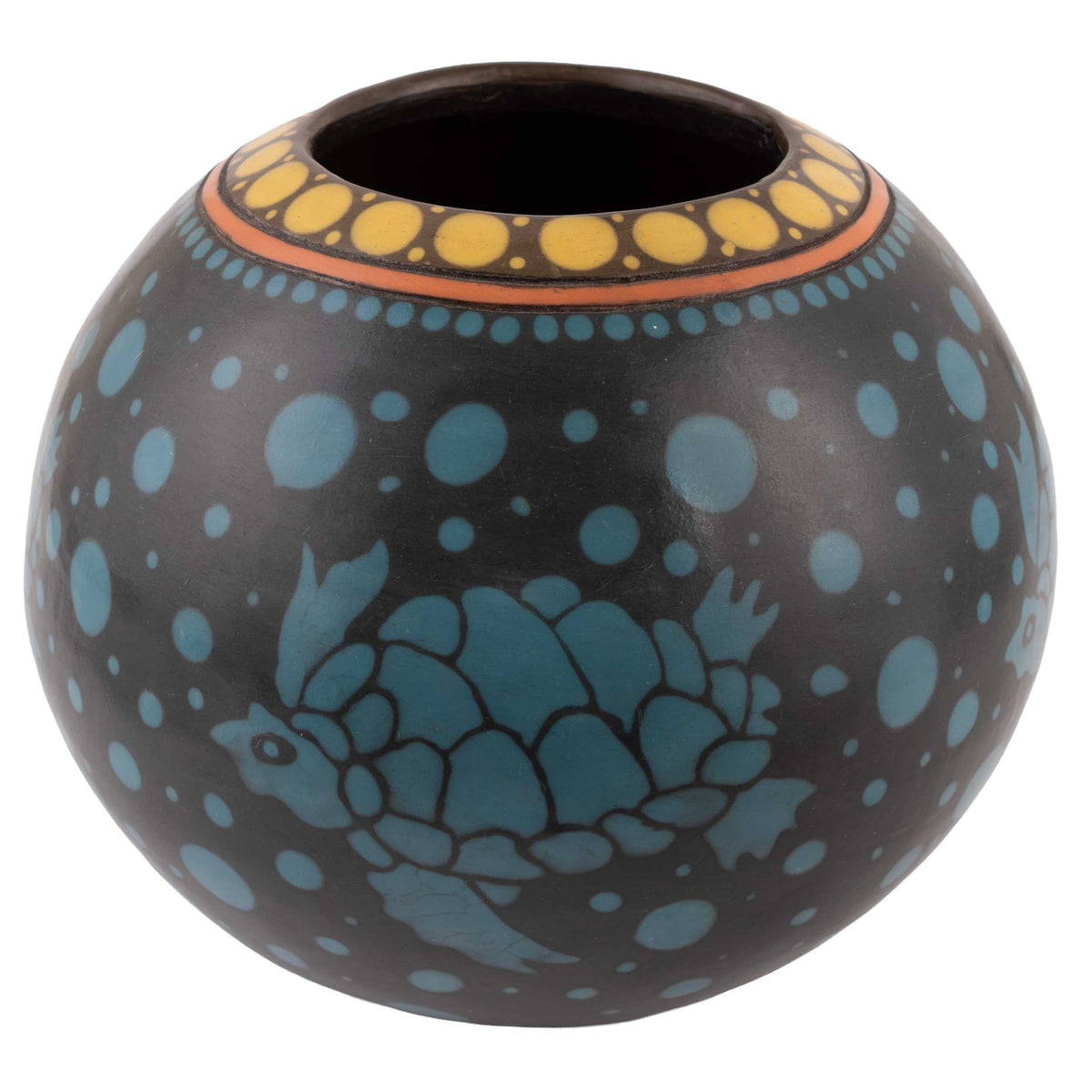 Zinapécuaro Volar Hand-Painted Ceramic Vase