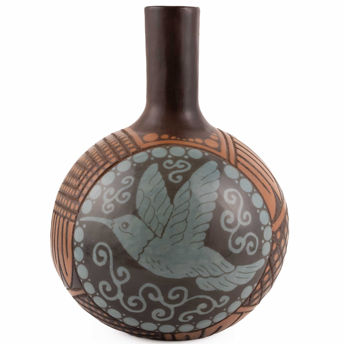Zinapécuaro Hummingbirds Sphere Ceramic Vessel