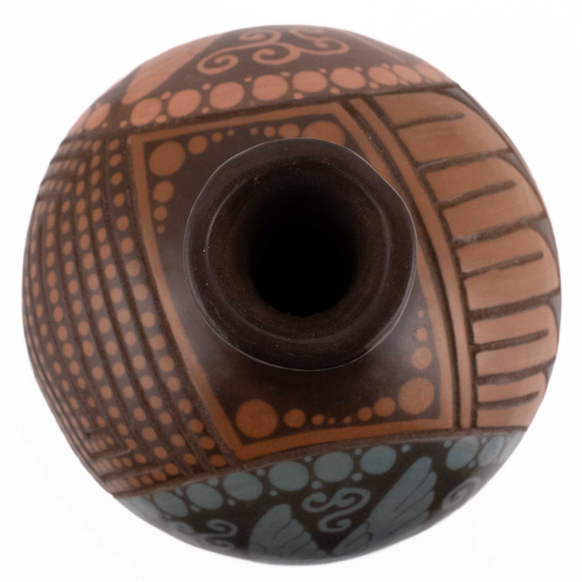 Zinapécuaro Hummingbirds Sphere Ceramic Vessel