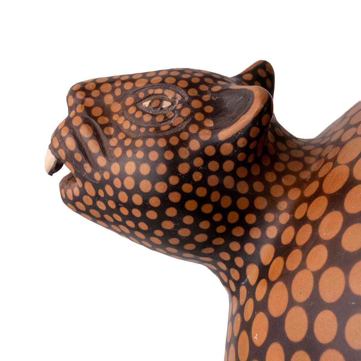 Zinapécuaro Large Jaguar Ceramic Vase