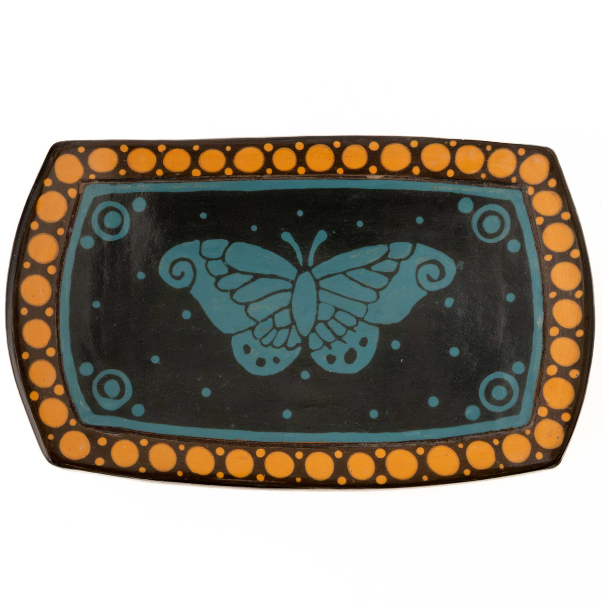 Zinapécuaro Rectangular Ceramic Trinket Dish