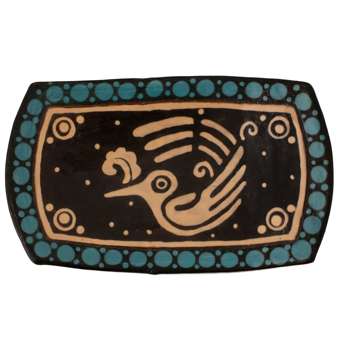 Zinapécuaro Rectangular Ceramic Trinket Dish