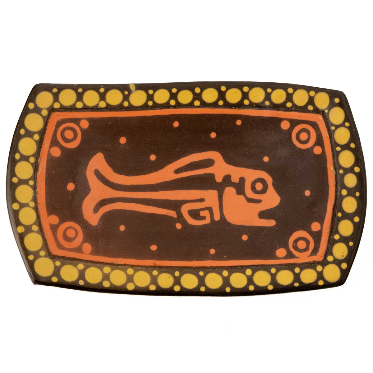 Zinapécuaro Rectangular Ceramic Trinket Dish