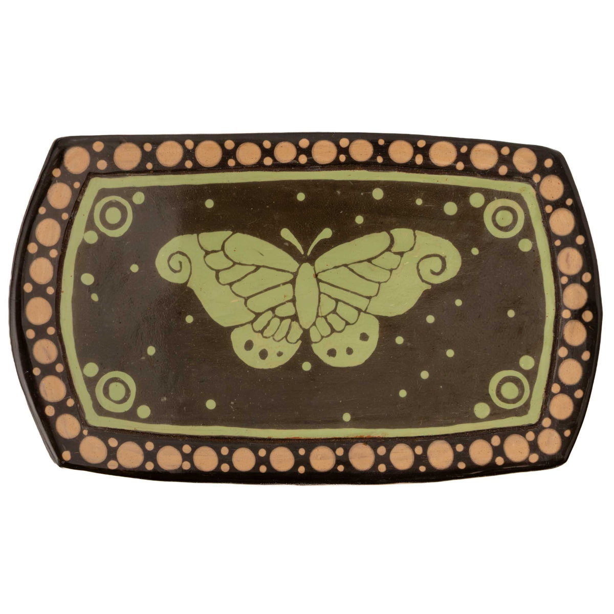 Zinapécuaro Rectangular Ceramic Trinket Dish