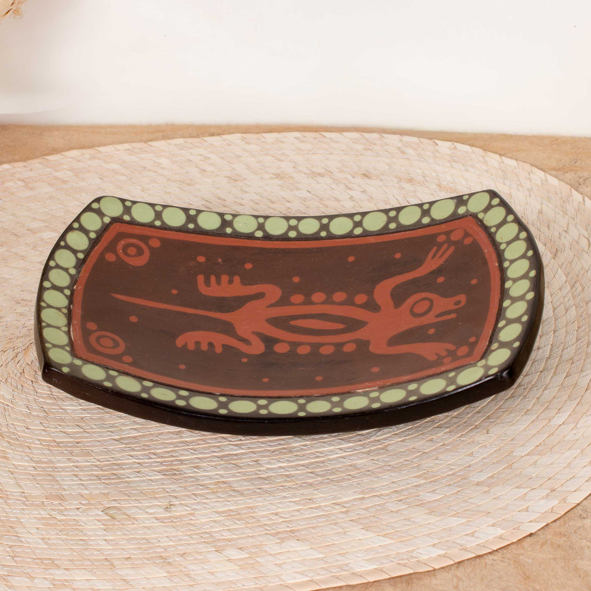 Zinapécuaro Rectangular Ceramic Trinket Dish
