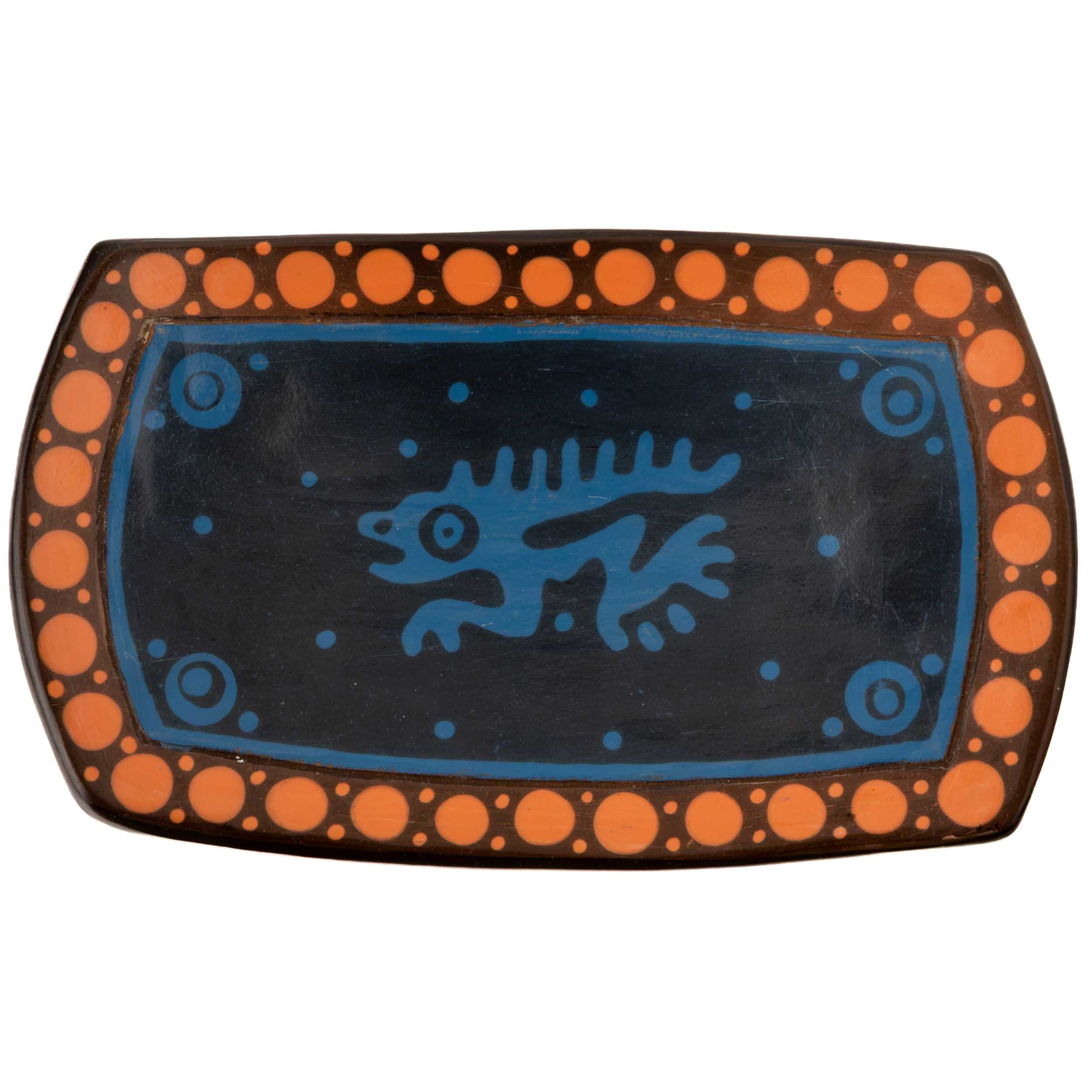 Zinapécuaro Rectangular Ceramic Trinket Dish | Lolo Mexican Mercadito