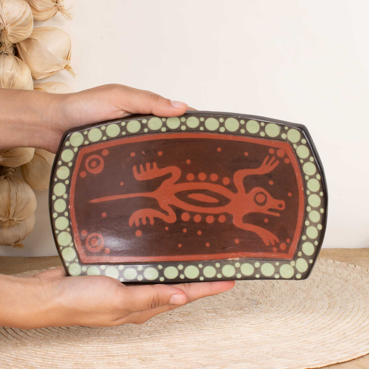 Zinapécuaro Rectangular Ceramic Trinket Dish