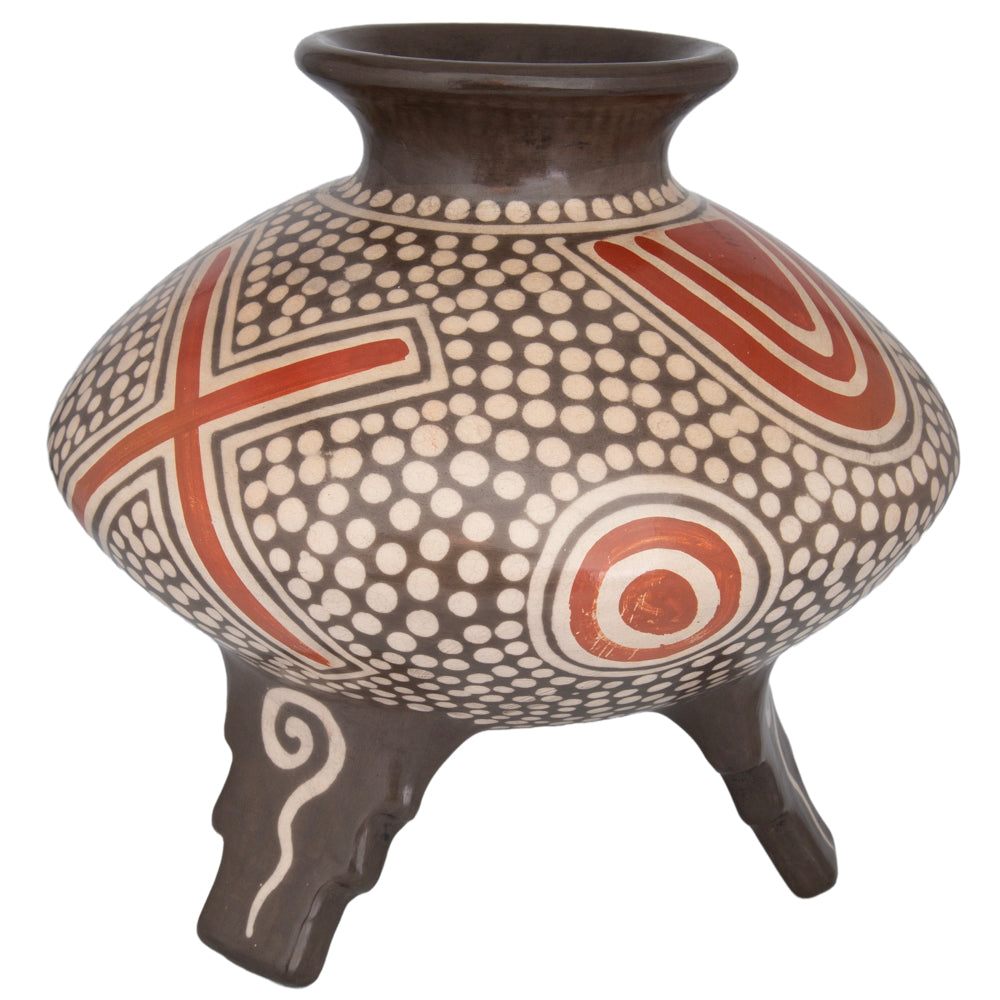 Zinapécuaro Aire Hand-Painted Ceramic Vase