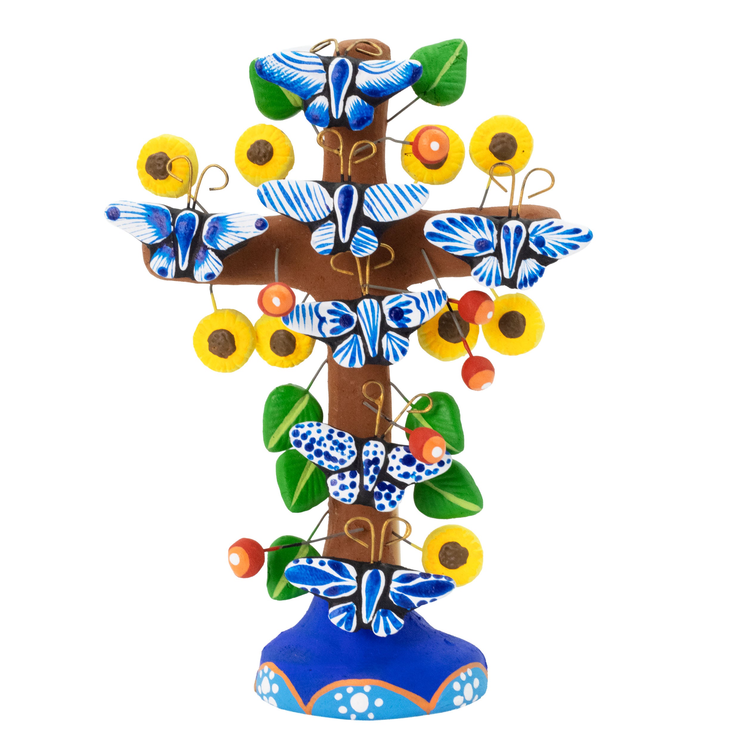 メキシコ　生命の樹 ツリーオブライフ クロス Tree of Life Clay Wall Cross | Lolo Mexican Mercadito