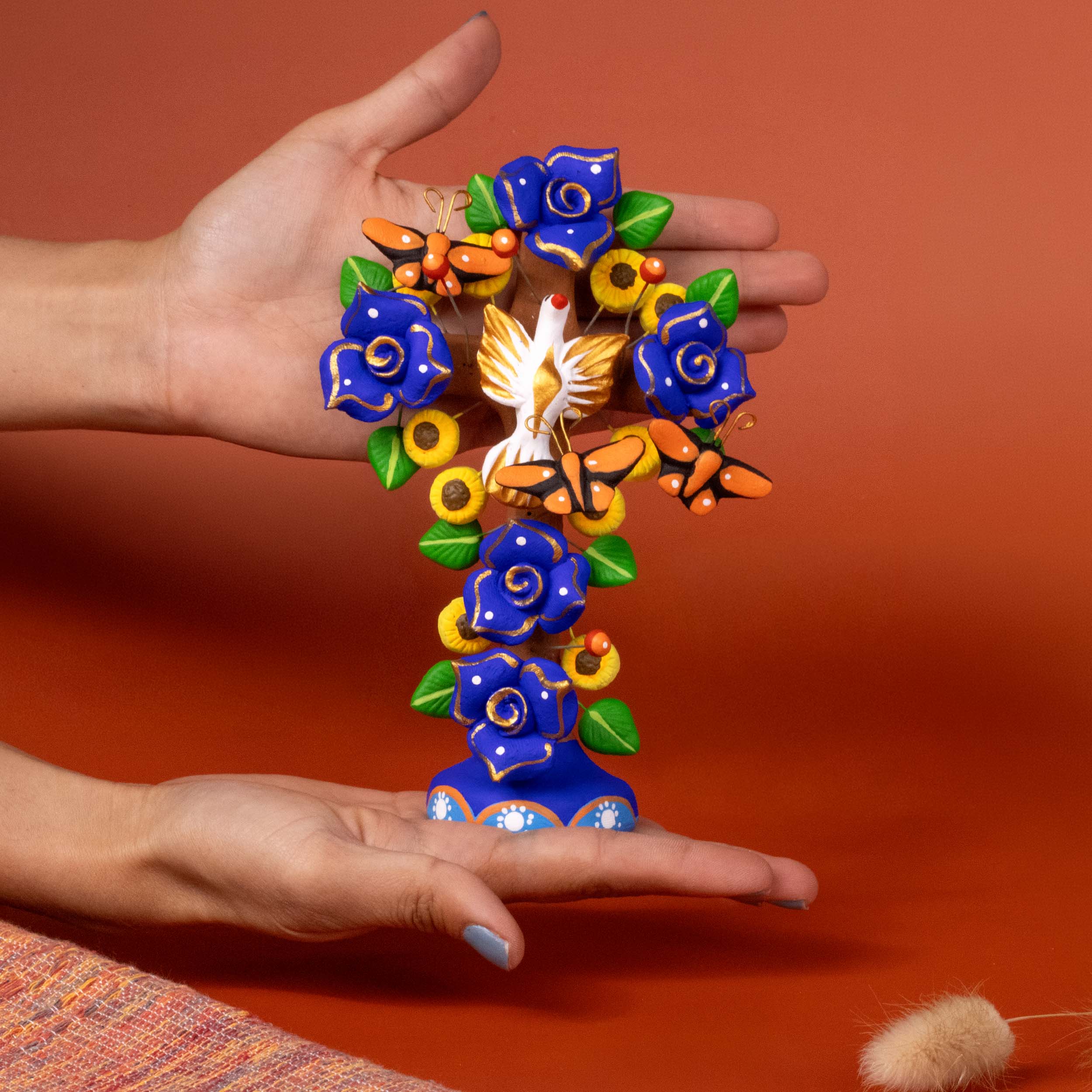 Tree of Life Clay Wall Cross | Lolo Mexican Mercadito