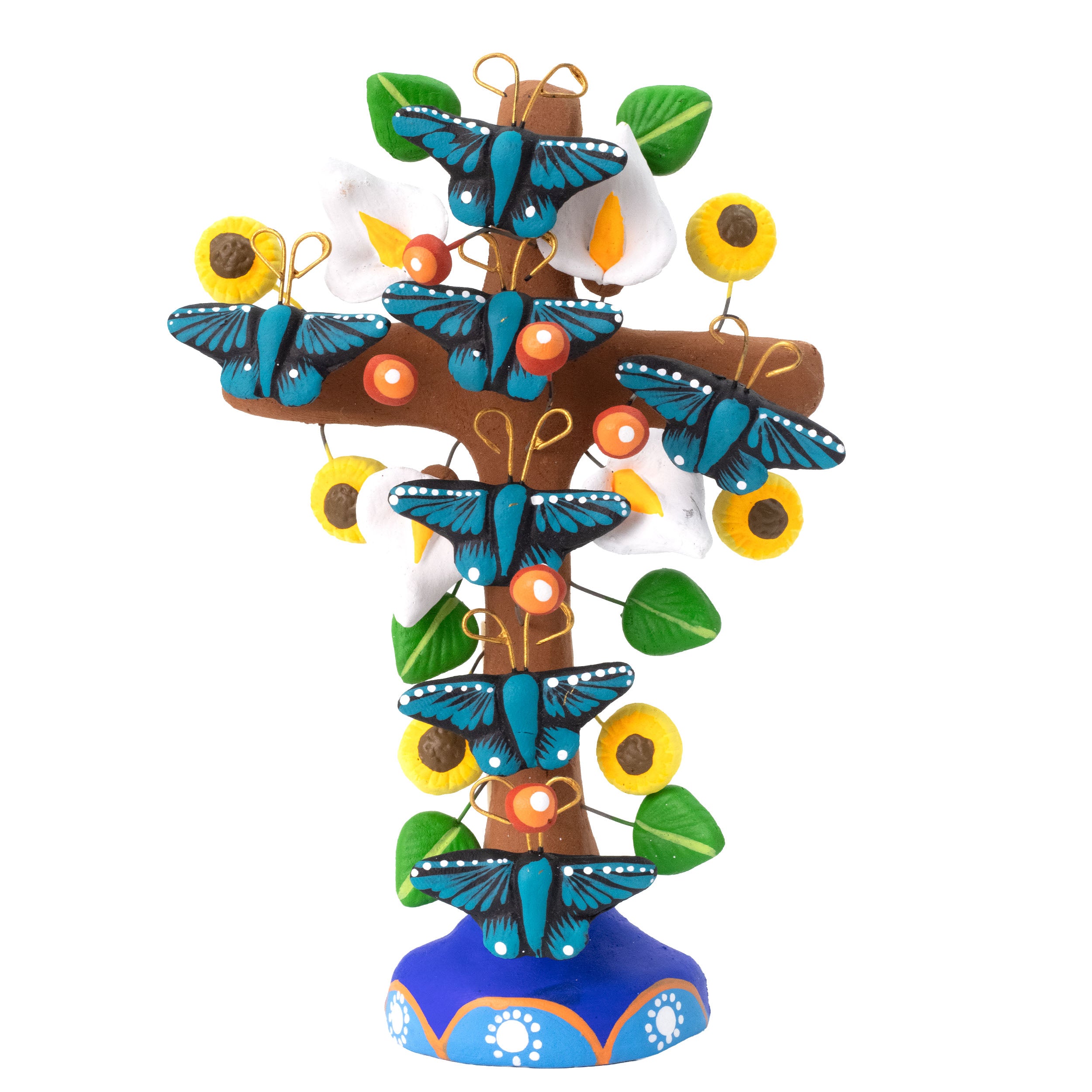 Tree of Life Clay Wall Cross | Lolo Mexican Mercadito
