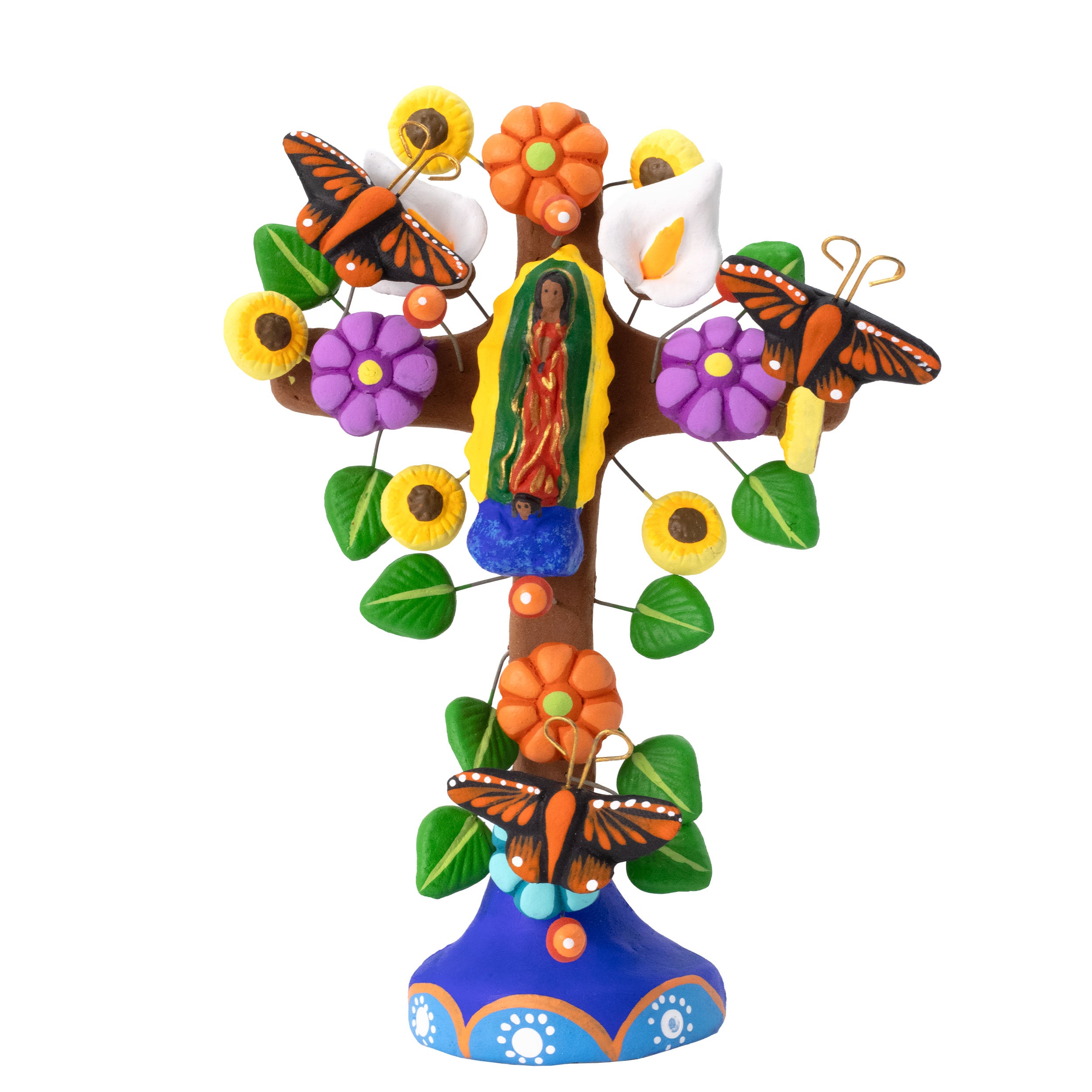 Tree of Life Clay Wall Cross | Lolo Mexican Mercadito