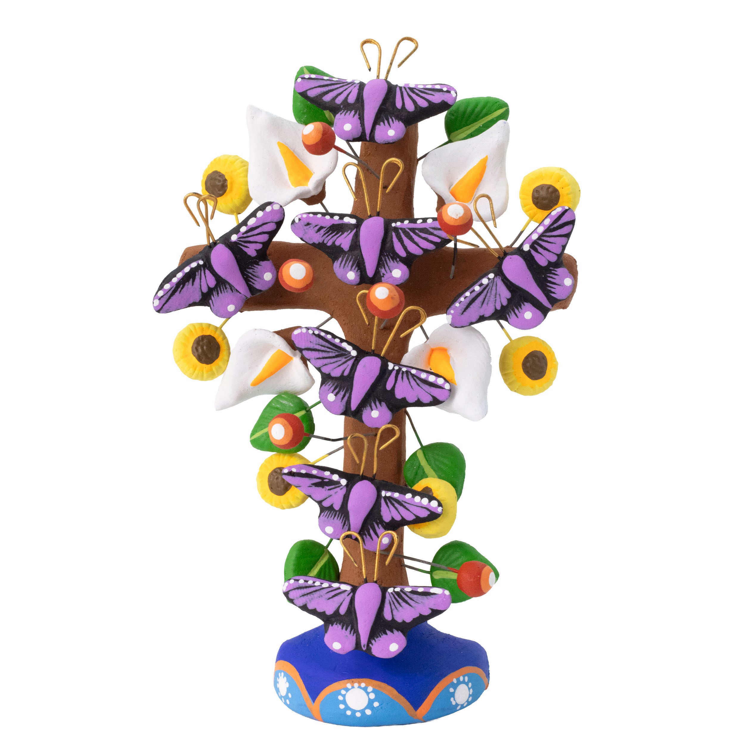 メキシコ　生命の樹 ツリーオブライフ クロス Tree of Life Clay Wall Cross | Lolo Mexican Mercadito